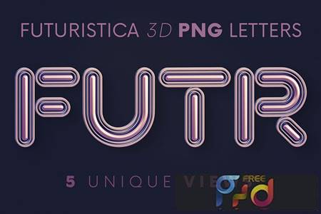 Futuristica - 3D Lettering 8EC3W7Y 1