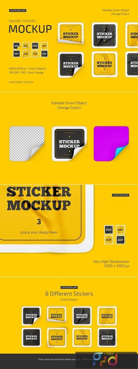 Square Stickers Mockup Set 6651627 1