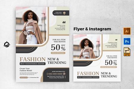 FreePsdVn.com 2201240 TEMPLATE fashion new promo flyer instagram post template rffk7z5 cover