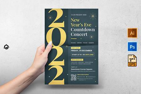 FreePsdVn.com 2201270 TEMPLATE new year eve template flyer instagram post k8g7ab4 cover