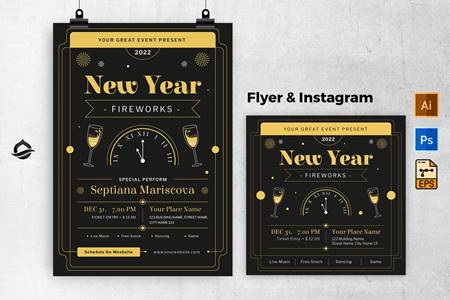 FreePsdVn.com 2201278 TEMPLATE new year party template flyer instagram post hgegjzl cover