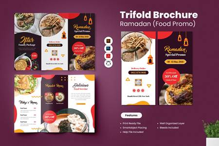 FreePsdVn.com 2201282 TEMPLATE ramadan food promo trifold brochure 437puqp cover