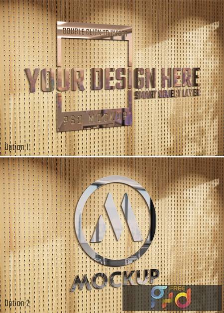 FreePsdVn.com 2201400 MOCKUP logo mockup with 3d glossy effect on sunlit wooden wall 468263447