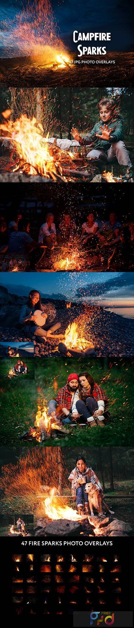 47 Campfire Spark Photo Overlays 34818217 1