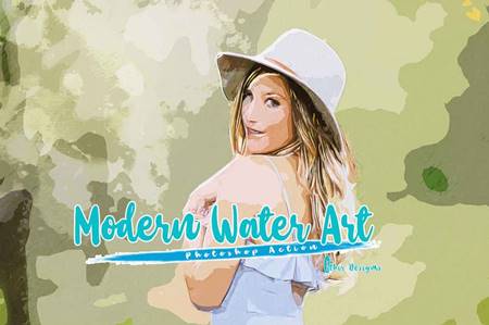 FreePsdVn.com 2201495 ACTION modern water art photoshop action 6793566 cover