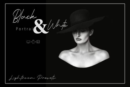 FreePsdVn.com 2202030 PRESET 20 black and white portrait lr presets 24000526 cover