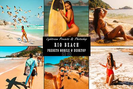 FreePsdVn.com 2202070 ACTION rio beach tone photoshop action lightrom presets lty2bng cover