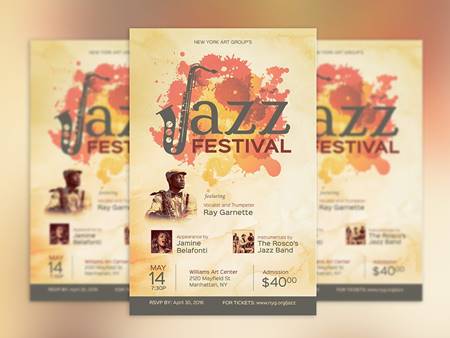 FreePsdVn.com 2202357 TEMPLATE jazz event flyer and poster template 538759 cover