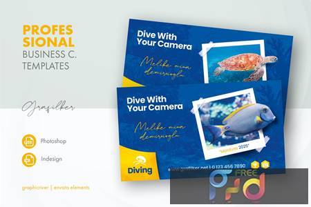 Freepsdvn.com 2202398 Template Ocean Diving Business Card Templates 87knhal