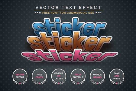 Freepsdvn.com 2202442 Vector Three Sticker Editable Text Effect Font Style Q2jnctj Cover