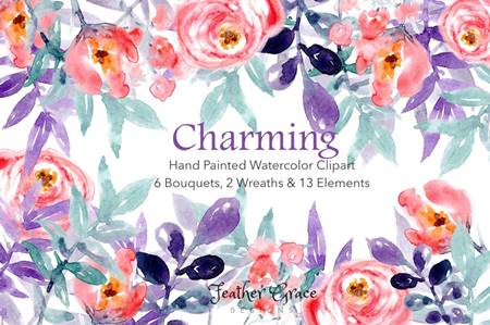 FreePsdVn.com 2202454 STOCK charming floral collection 1312097 cover
