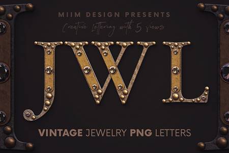 FreePsdVn.com 2203035 STOCK vintage jewelry 3d alphabet 6975150 cover