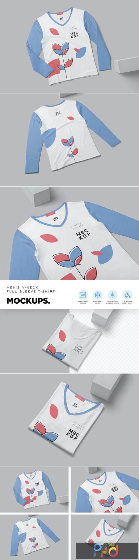 FreePsdVn.com 2203150 MOCKUP full sleeve v neck shirt mockups vtygj79