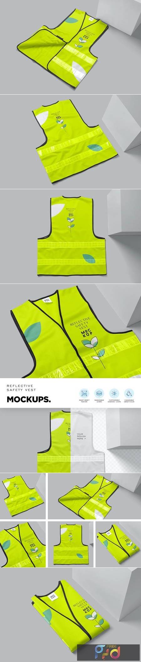 Safety hot sale jacket mockup