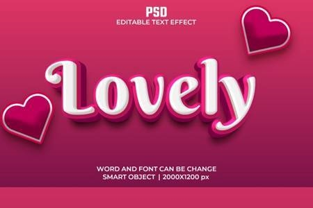 Freepsdvn.com 2203280 Mockup Lovely 3d Editable Text Effect Style Psd With Background 36343951 Cover