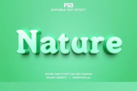 Freepsdvn.com 2203288 Mockup Nature 3d Editable Text Effect Style Psd With Background 36352021 Cover