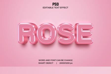 Freepsdvn.com 2203302 Mockup Rose 3d Editable Text Effect Style Psd With Background 36351490 Cover
