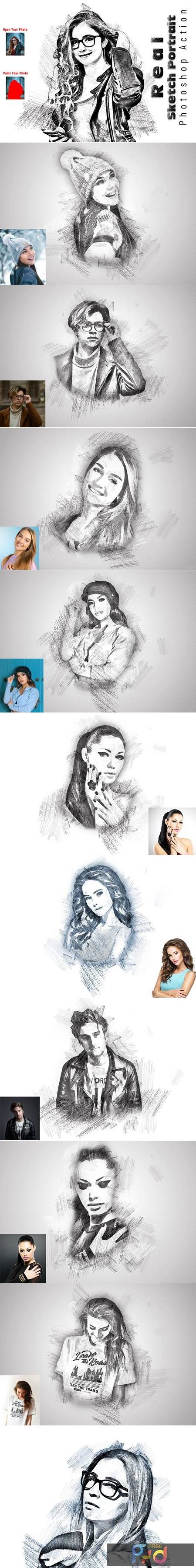 FreePsdVn.com 2203349 ACTION real sketch portrait ps action 7041033