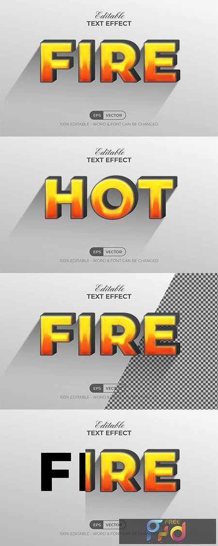 Fire Text Effect With Long Shadow Style 35866227 1