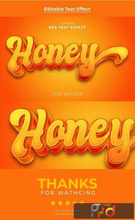 Honey Editable text effect 35819267 1