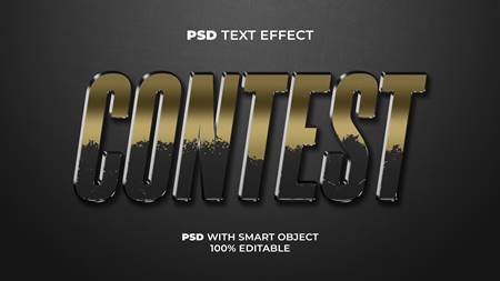 Freepsdvn.com 2203493 Mockup Text Effect Black Gold Style 36273787 Cover