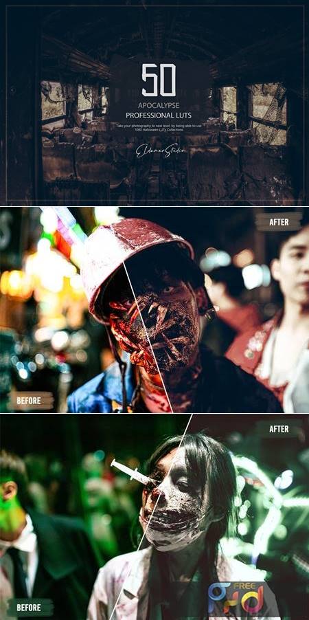 50 Apocalypse LUTs and Presets Pack SFMND94 1