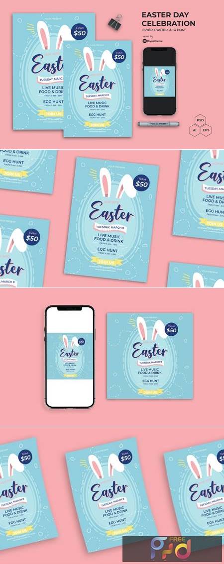 Easter Day - Flyer Set AS 4XG4LZL 1