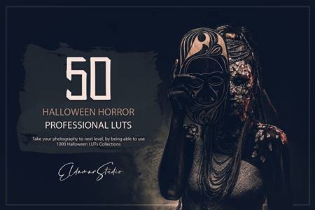 FreePsdVn.com 2204024 PRESET 50 halloween horror luts and presets pack nrbgh46 cover