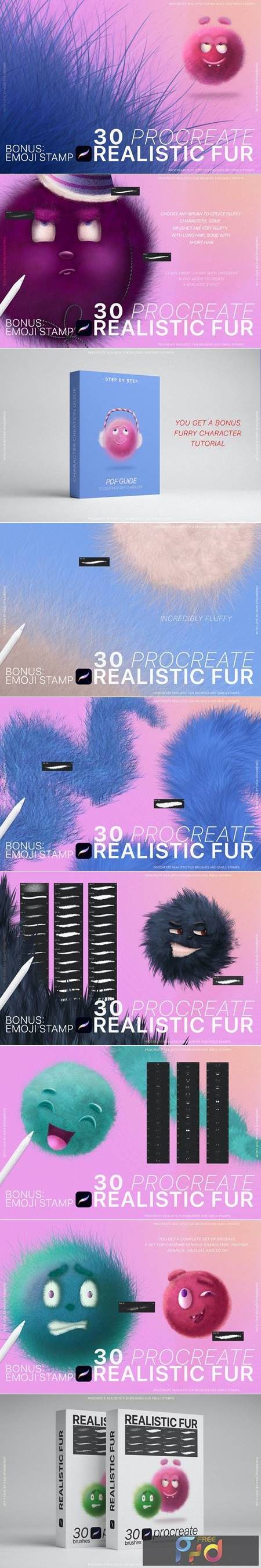 FreePsdVn.com 2204039 ACTION procreate realistic fur emoji fvcrsf2