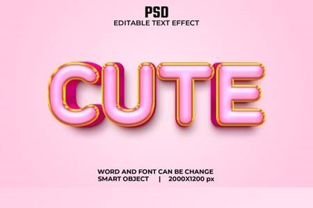 Freepsdvn.com 2204069 Mockup Cute 3d Editable Text Effect Style Premium Psd With Background 36615990 Cover
