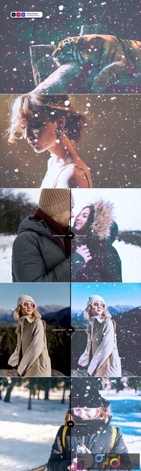 Winter Season Photoshop Action VBXFP63 1