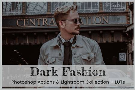 Freepsdvn.com 2204193 Action Dark Fashion Preset Photoshop Action 7105097 Cover