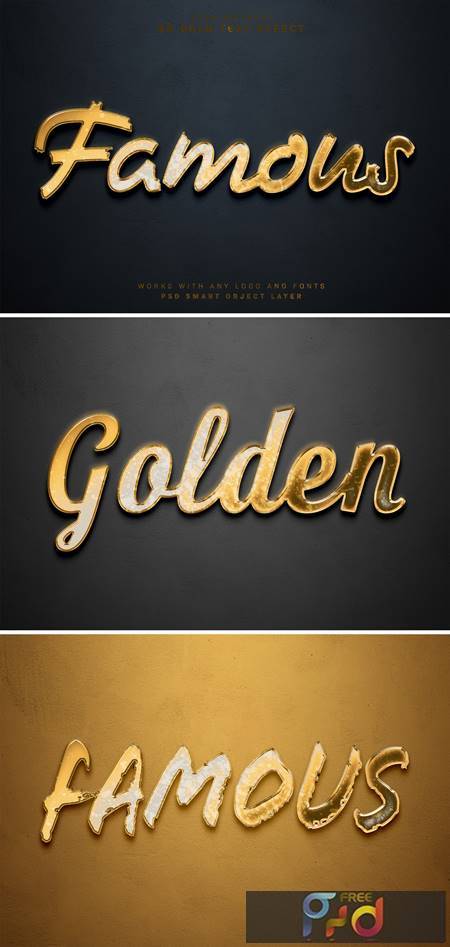 Old Gold Text Effect with 3D Glossy Style Mockup 484040516 1