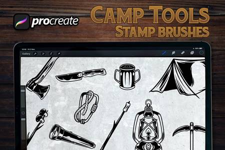 FreePsdVn.com 2204206 ACTION camp tools element nature brush stamp 554ywhe cover
