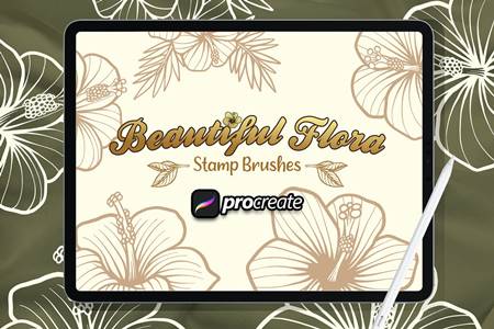 FreePsdVn.com 2204215 ACTION beautiful floral stamp brush wzr324l cover