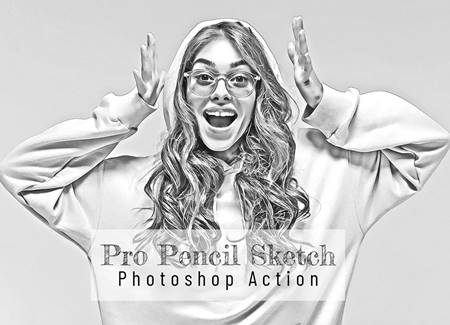 FreePsdVn.com 2204219 ACTION pro pencil sketch photoshop action 7111404 cover
