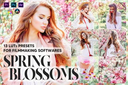 FreePsdVn.com 2204223 PRESET 13 spring blossoms video luts presets 23551825 cover