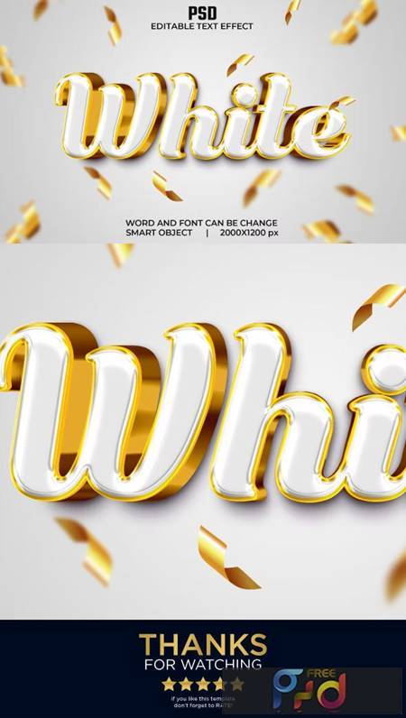 White 3d Editable Text Effect Style 36698489 1