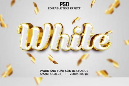 Freepsdvn.com 2204262 Mockup White 3d Editable Text Effect Style 36698489 Cover