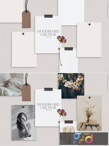 Moodboard mockup natural flower NQ3PAWY 1