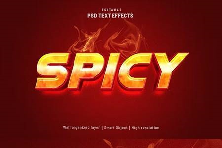 Freepsdvn.com 2204376 Mockup Spicy Hot Editable Text Effect 36947405 Cover