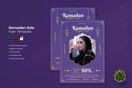 FreePsdVn.com 2204430 TEMPLATE ramadan fashion sale flyer pchv69t cover