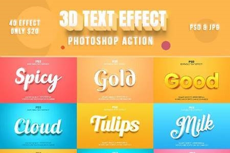 Freepsdvn.com 2204508 Mockup Editable 3d Text Effects Pack 37062114 Cover