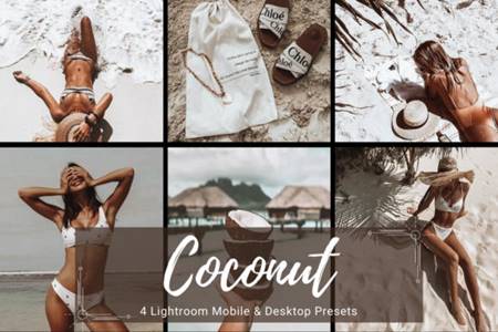 FreePsdVn.com 2205061 PRESET coconut beach tan skin lightroom presets 12466801 cover
