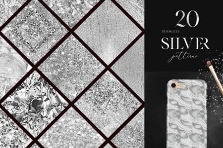 FreePsdVn.com 2205220 STOCK seamless silver patterns metallic 28009141 cover