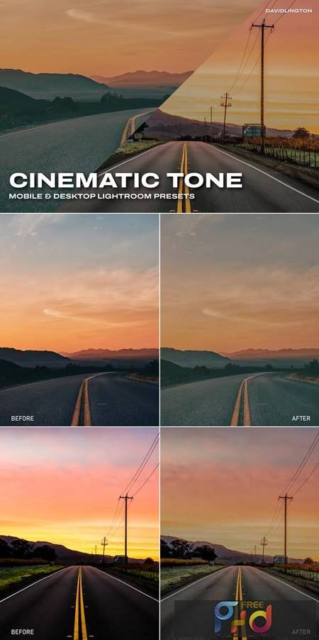 Cinematic Tone Lightroom Presets & LUTs RN3WQQW 1