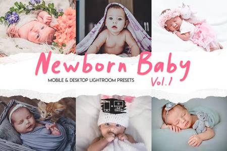 FreePsdVn.com 2205401 PRESET newborn baby vol 1 15 premium lightroom presets fny5pfe cover