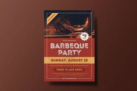 Freepsdvn.com 2205402 Template Barbeque Party Flyer Gxtcy3c Cover