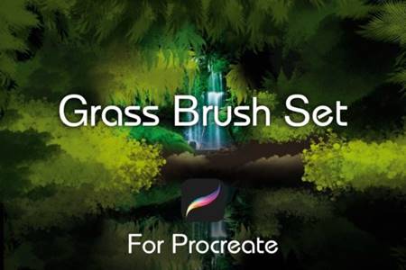 FreePsdVn.com 2205498 ACTION grass procreate brushes 30006327 cover
