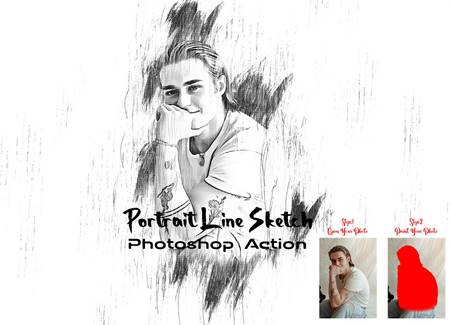 FreePsdVn.com 2205511 ACTION portrait line sketch ps action 7228901 cover